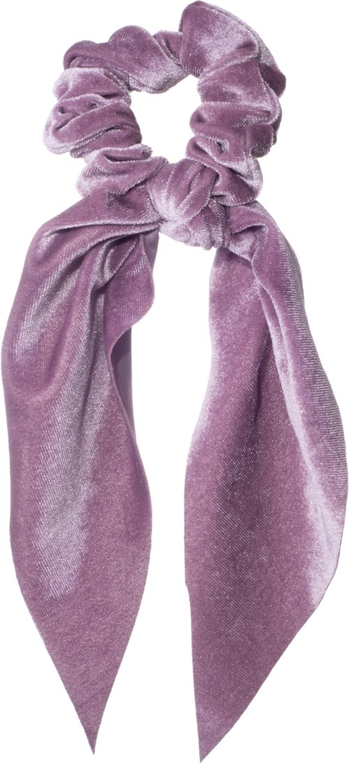 Dazzling Scrunchie Tail Velvet  Purple