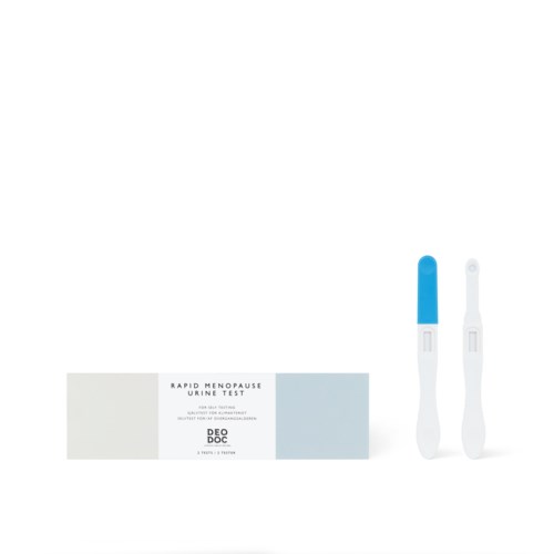 Zwei digitale Thermometer und eine Box für Schnell-Vermisungs-Test. Keine weiteren Gegenstände oder Hintergründe sichtbar.