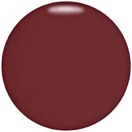 A solid, round, dark red sphere with a shiny surface. No additional details or objects are visible.