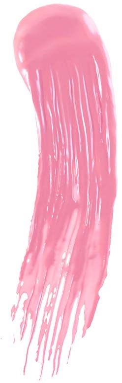 Pink elongated shape resembling a jellyfish or tentacle with gathered, flowing structure.