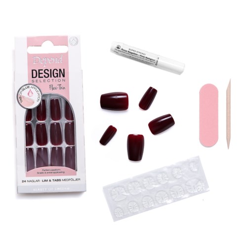 Depend Design Selection Flexi-Thin Dark Scarlet Short Coffin