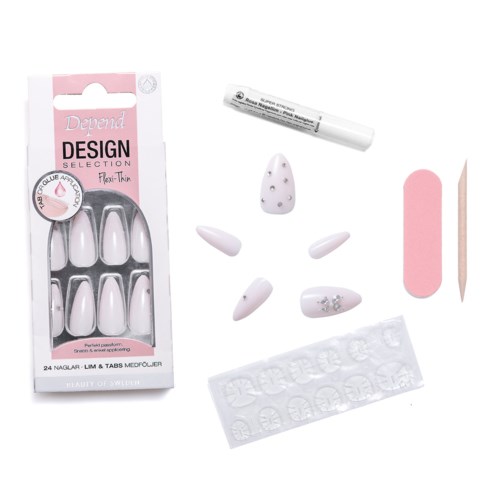 Depend Design Selection Flexi-Thin Pink Ivory Almond