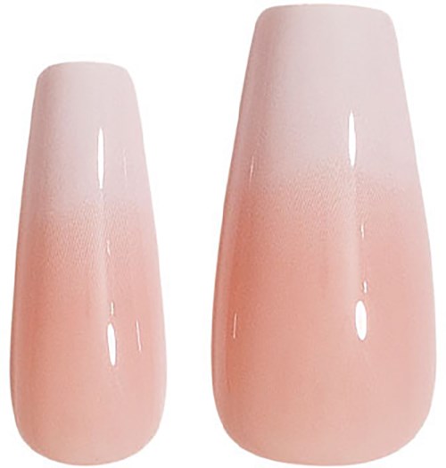 Two pink ceramic vases with smooth, shiny surfaces, one taller and wider than the other.