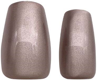 Two metallic, rounded objects of different sizes stand next to each other.