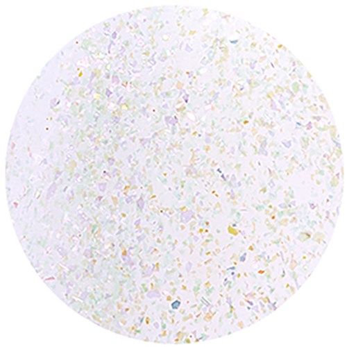 En glitterig, iriserande yta med flerfärgade gnistor och glänsande partiklar.