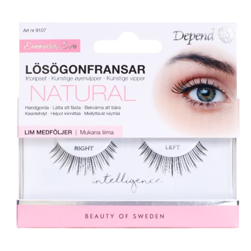 Eyelash extension set med naturligt utseende, med konstgjorda och 3D-fransar, för enkel och lätt applicering.