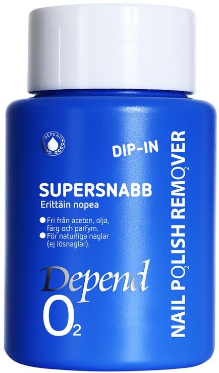 Depend O2 Dip-in Supersnabb Blå  75 ml