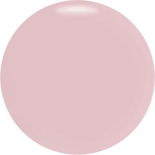 Een zachte roze cirkel met een lichte glans bovenaan. Geen andere details of elementen zichtbaar.