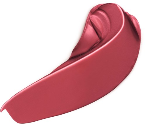 A lipstick case open with pink lipstick inside, partially twisted and exposed.