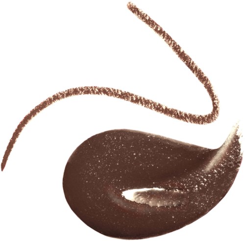 A swirl of dark liquid with a splash of white, resembling chocolate on a white background.