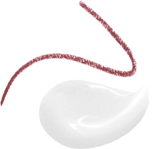 A white, curved object with a red, squiggly line above it. Minimalist and abstract design.