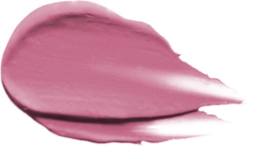 Eine Probespitze von pinkem Lippenstift oder Lipgloss mit glatter Textur und spitzem Ende.