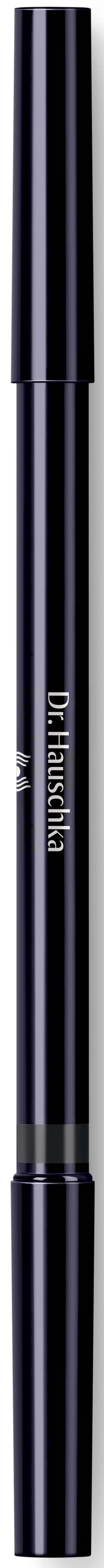 A black pen with a silver tip and cap, standing vertically on a black background.