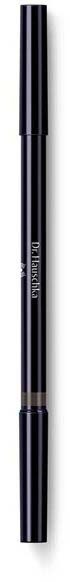A black and silver eyeliner pen with a cap, standing vertically on a white background.