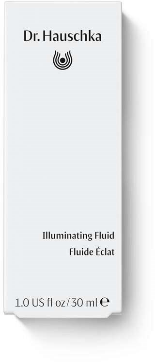 Schachtel mit Markennamen, Logo und Produktdetails für leuchtende Flüssigkeit, 30 ml.