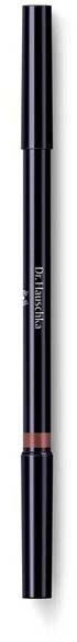 A black and silver makeup eyeliner pencil against a black background.
