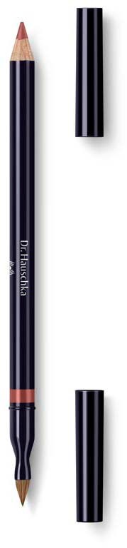 A dual-ended pencil with a black body, one side sharp, and black caps on both ends.