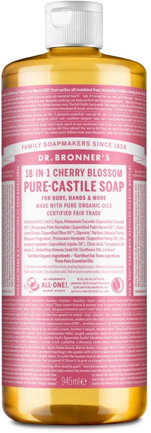 Dr. Bronner's Liquid Soap Cherry Blossom  945 ml