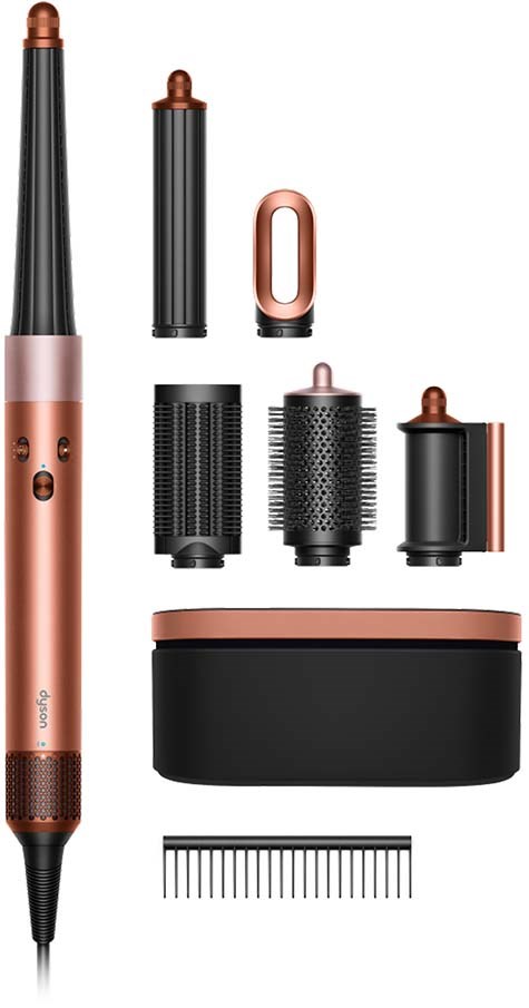 Dies ist ein Haartool mit mehreren Aufsätzen und einer Aufbewahrungsbox, zum Locken und Stylen der Haare.
