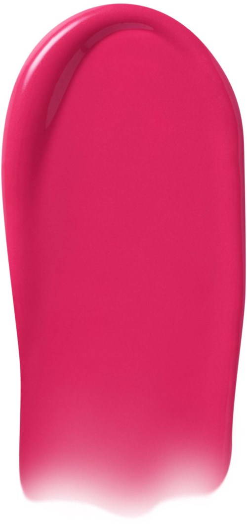 A pink nail polish bottle with a rounded top and a smooth, shiny surface.