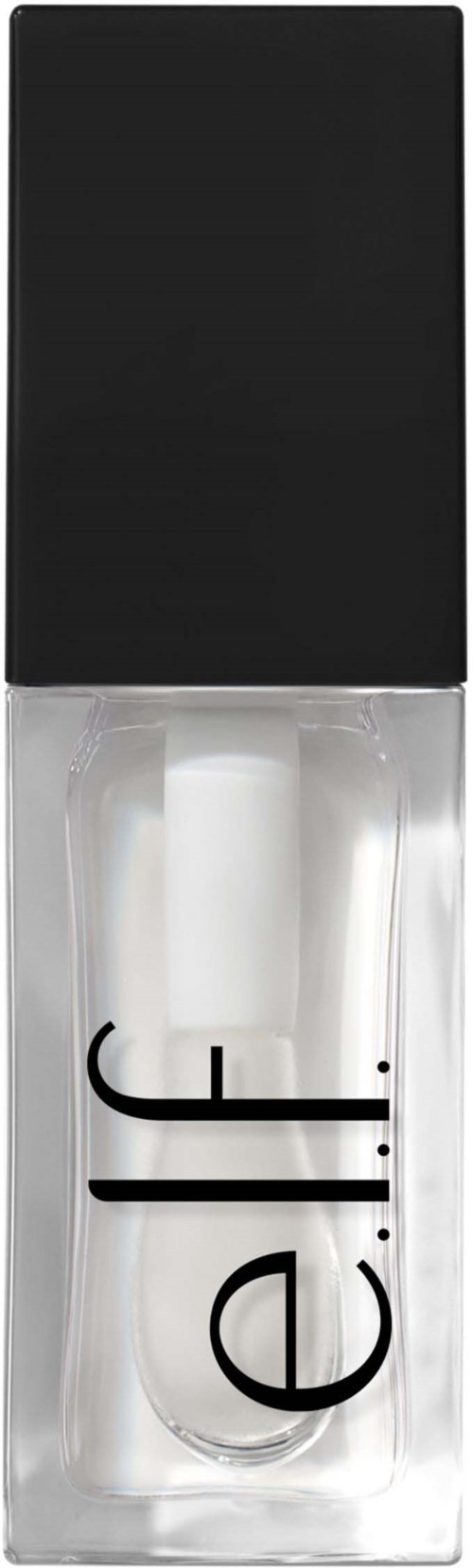 A nail polish bottle with a black cap and white liquid inside, labeled 'gel' in lowercase letters.