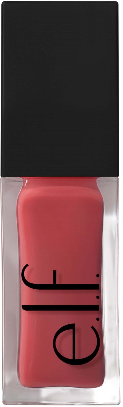 Pink nail polish bottle with a black cap and the text "e.l.f." on the front.