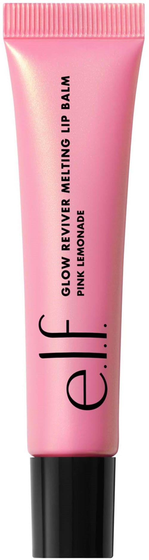 En rosa tub av e.l.f. Glow Reviver Melting Lippenbalsam med svart lock.