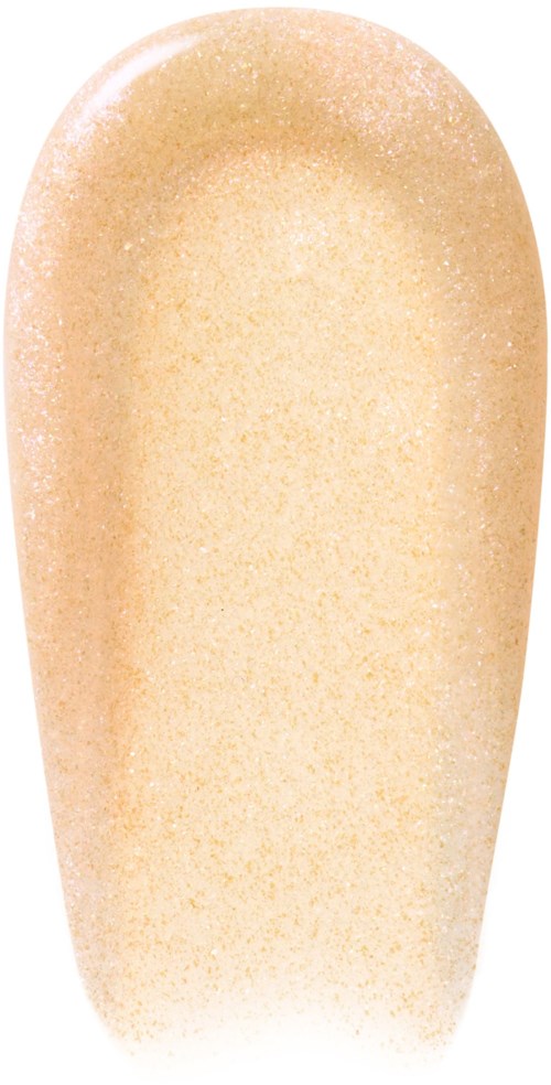 En beige nagelbuff med rundad topp, används för att släta och forma naglarna.