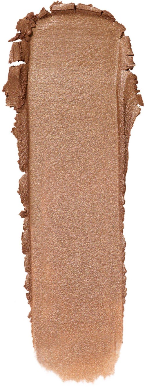 Vaaleanruskea tai beige meikki- tai peitevoidejälki valkoisella taustalla.