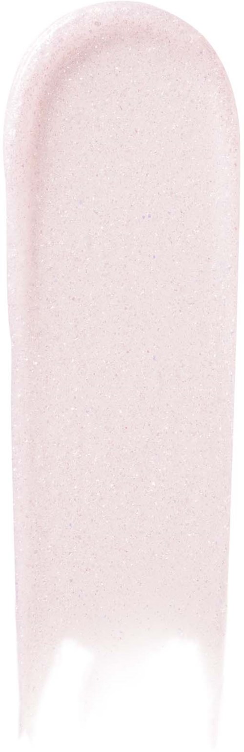 A pale pink nail file with a rounded top and a slight rough texture for shaping nails.