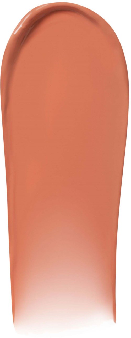A curved, bronze-colored metallic spatula with a rounded tip. It has a shiny surface and a flat broad blade.