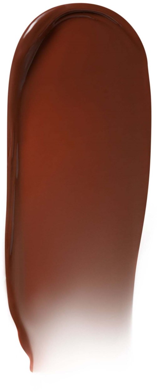 A large, elongated brown shape with smooth surface, fading to white at the bottom. Could be a shoe or boot.