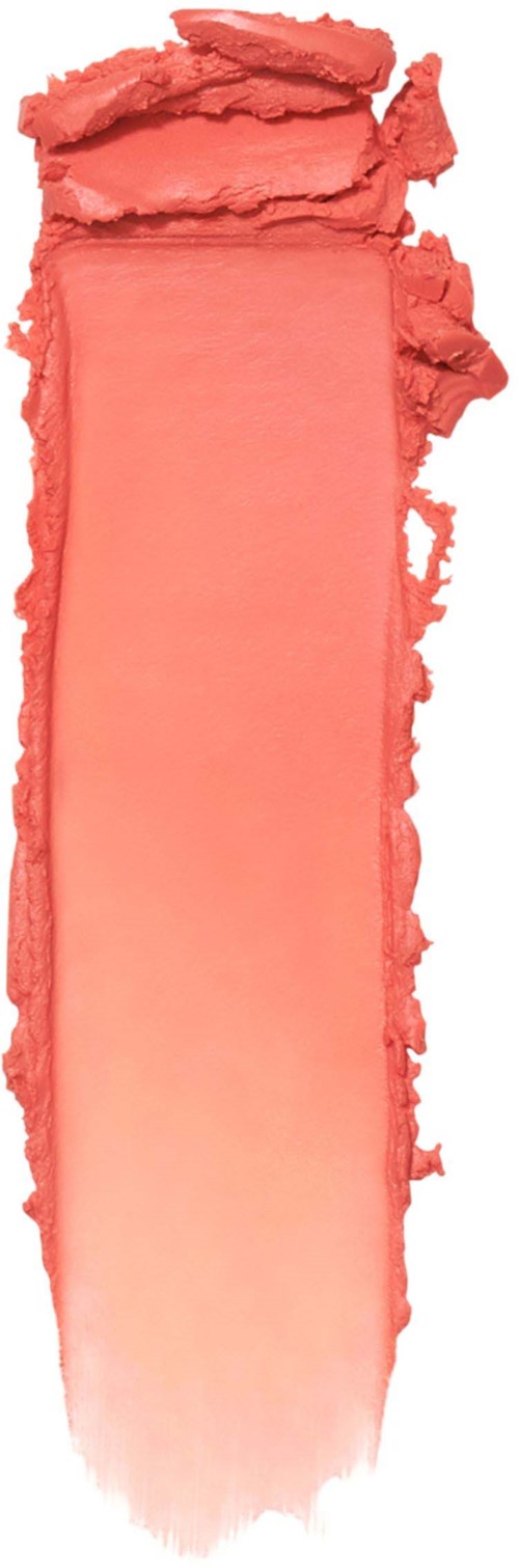 Ett trasigt rosa makeup-blush med en lång, slät del för applicering.