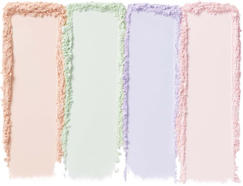 Colorful pastel vertical sections with rough borders, resembling painted or textured stripes.