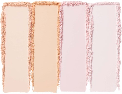 Four vertical blocks with different pastel colors and fluffy borders, resembling lollipops or soft candies.