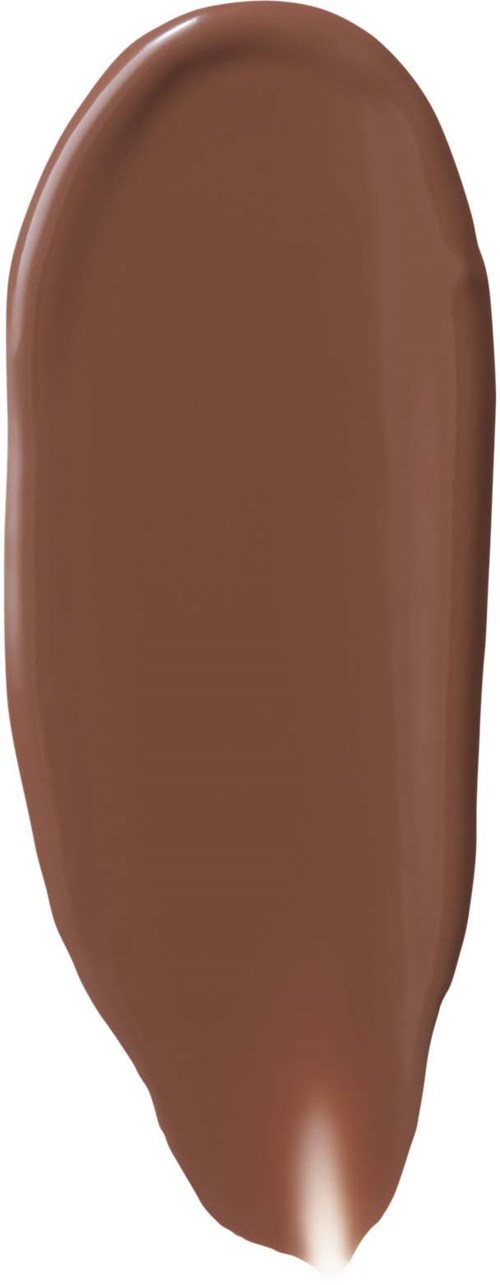 It is a brown chocolate item with a smooth, elongated shape and a glossy surface.