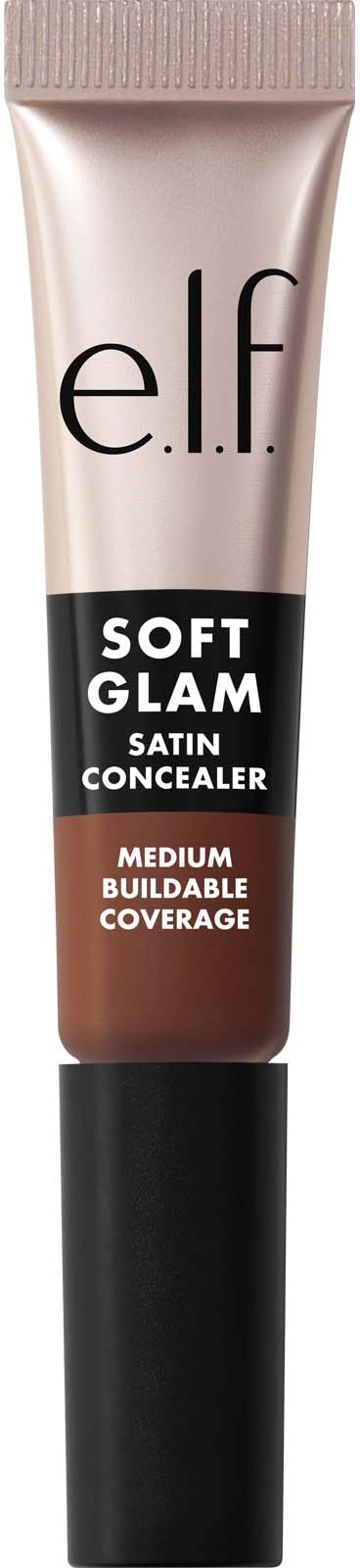 e.l.f. Soft Glam Satin Peitevoideputki, keskipitkä kattavuus.