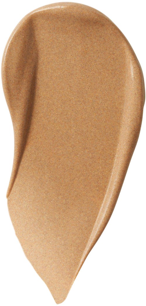 En sked med böjd handtag och grund skål, troligen av plast eller trä, mot en vit bakgrund.