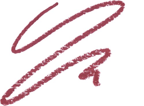 Red signature with large looping strokes on a white background.