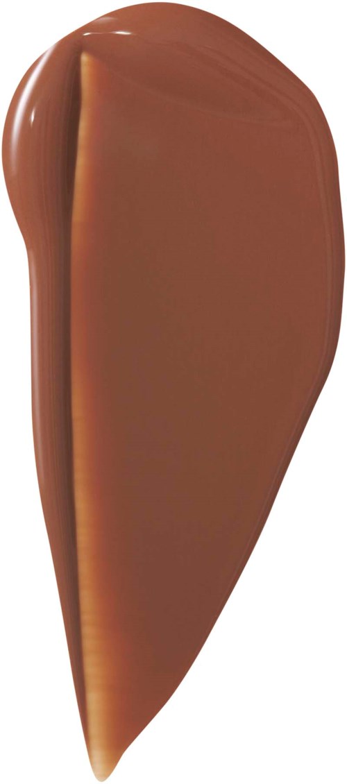 A large, smooth, brown object with a shiny surface, shaped like a chocolate bar.