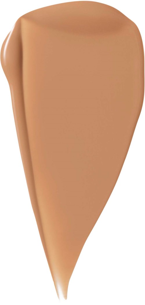 A beige makeup foundation or concealer with a creamy texture and pointed tip.