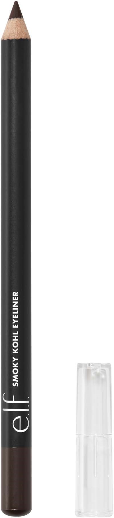 Musta huulipuikkopuna elf-merkillä "SMOKY KOHL EYELINER", läpinäkyvällä suojakorkilla.