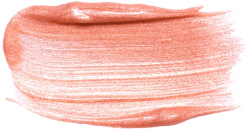 A pink, thick, brush stroke of makeup or paint on a black background.
