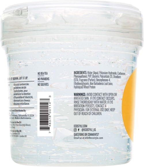 Ein klarer Plastikbehälter mit weißem Deckel, gefüllt mit Wasser, kleinen Blasen und Instruktionstext auf der Rückseite.