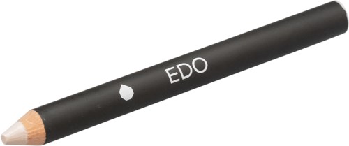 Ein schwarzer Lipliner mit dem Namen "EDO" und einem kleinen Tränenlogo.