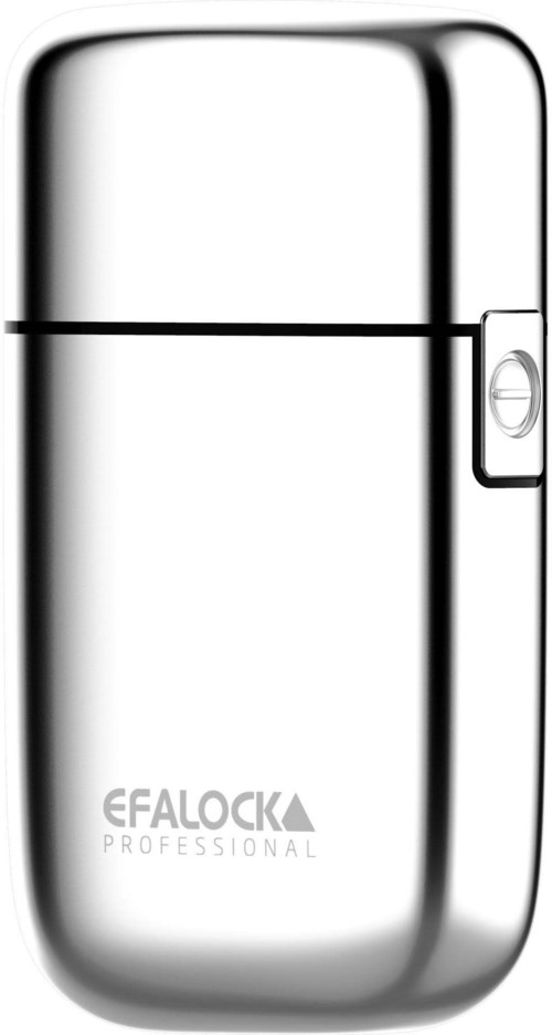 A small, shiny, silver portable device with a latch on the side, labeled 'EFALOCK PROFESSIONAL.'