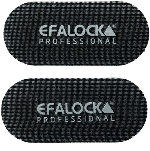 Two black oval objects with gray text showing 'EFALOCK PROFESSIONAL'.