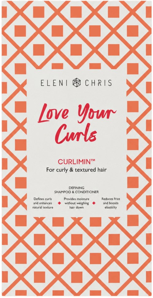 Packaging for Eleni & Chris Love Your Curls Curlamin for curly and textured hair.