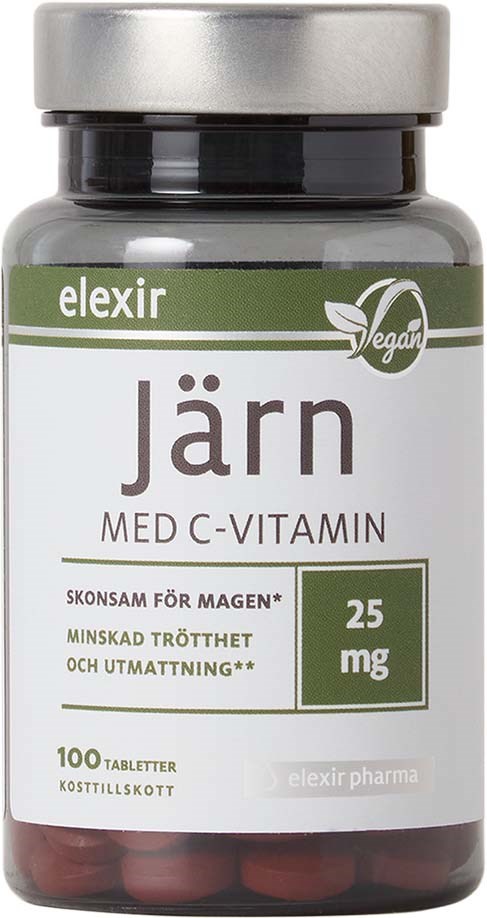 Elexir Pharma Järn med C-vitamin 100 pcs