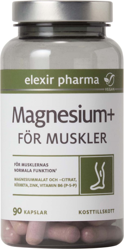 Elexir Pharma Magnesium+ För muskler 90 pcs